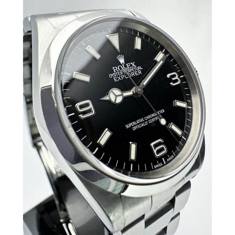 (SOLD!!) 36mm • 1999 Rolex Explorer 1 14270 Black Dial